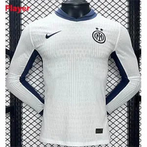 Maillot de l'extérieur à manches longues de l'Inter Milan 2024/25-Joueur-Blanc