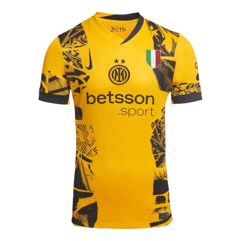 Terza maglia per bambini dell'Inter Milan 2024/25 - gialla