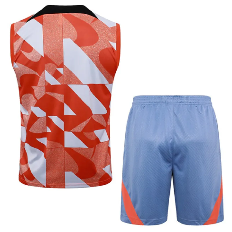 Pantalones cortos y chaleco del conjunto de entrenamiento del Inter Milan 2024/25 - naranja