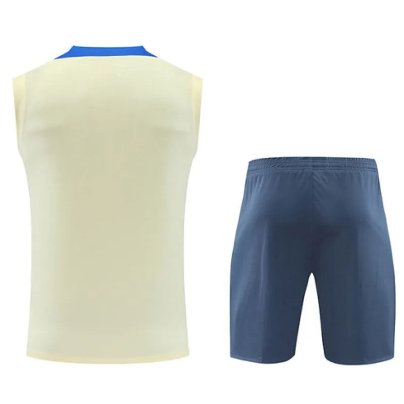 Pantalones cortos y chaleco del conjunto de entrenamiento del Inter Milan 2024/25 - amarillo