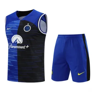 Calzoni e gilet dell'insieme di allenamento dell'Inter Milan 2024/25 - blu