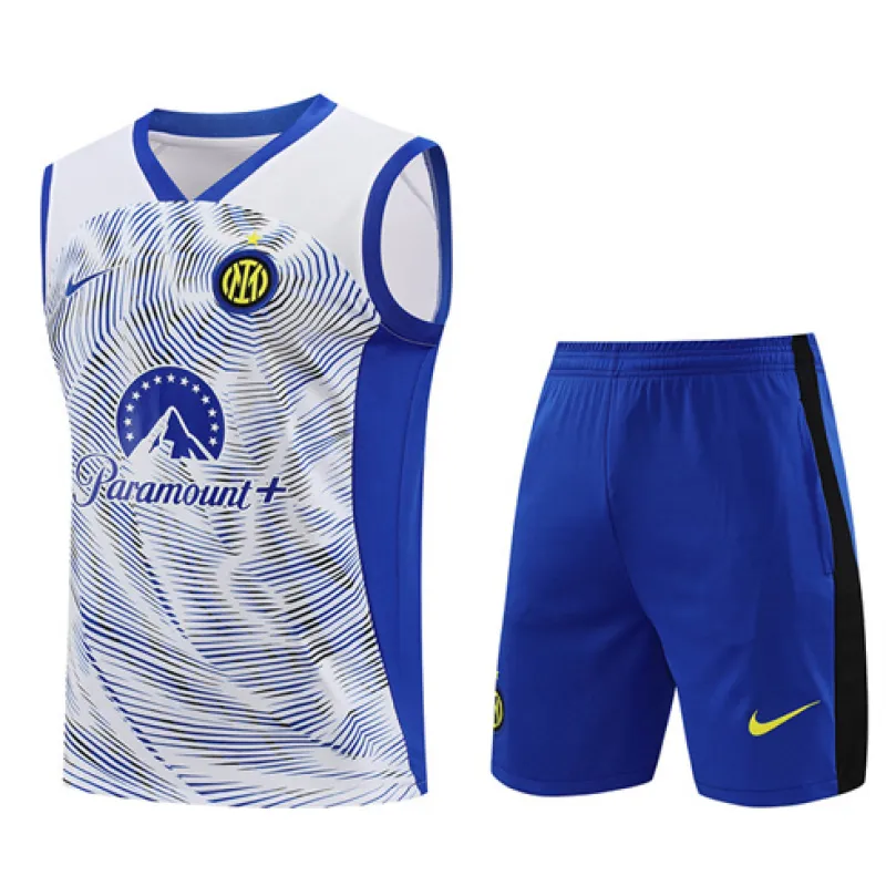 Inter Milan 2024/25 training set shorts and vest - white