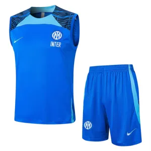 Calzoni e gilet dell'insieme di allenamento dell'Inter Milan 2024/25 - ingrosso - blu
