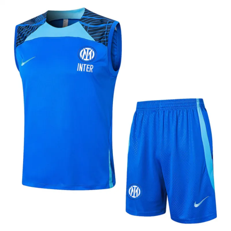 Inter Milan 2024/25 training set shorts and vest - wholesale - blue