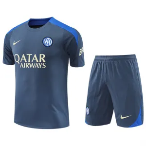 Inter Milan 2024/25 training shirt + shorts - wholesale - grey