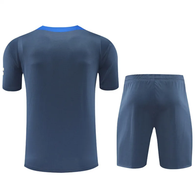 Camisa de entrenamiento + pantalones cortos del Inter Milan 2024/25 - mayorista - gris
