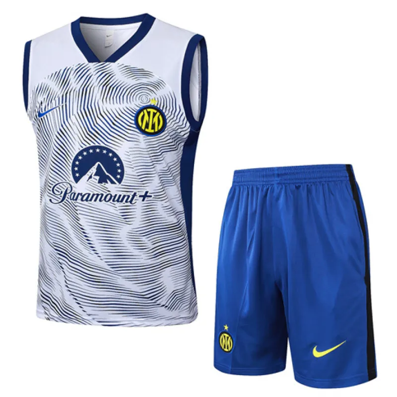 Inter Milan 2024/25 Training Set A Shorts and Vest - White