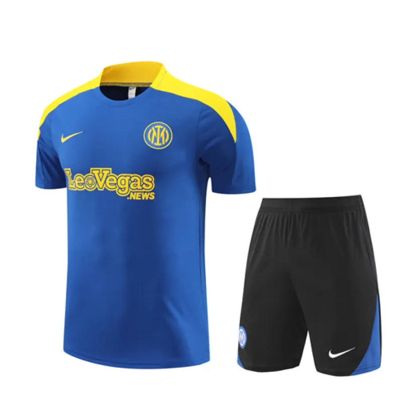 Inter Milan 2024/25 training kids' jersey + shorts - blue