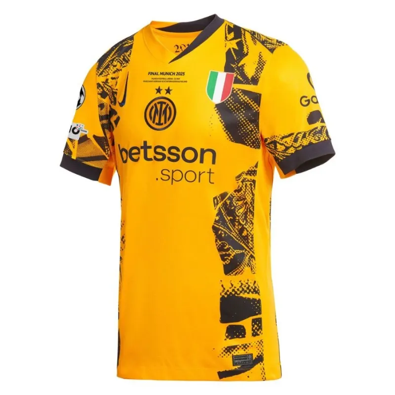 Inter Mailand 2025 UEFA Champions League Finale Drittes Kinder-Trikot - Gelb