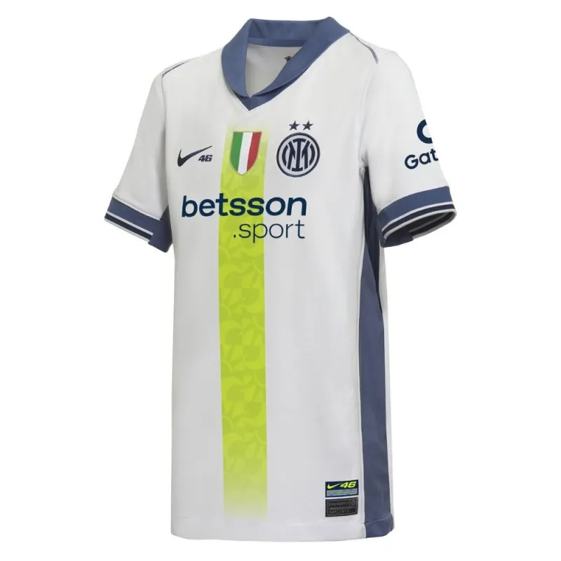 Maglia Fuori Casa Speciale VR46 per Bambini Inter Milan 2024/25 - Bianca