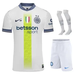 Inter Milan 2024/25 Away Special VR46 Kids Jersey Set - White