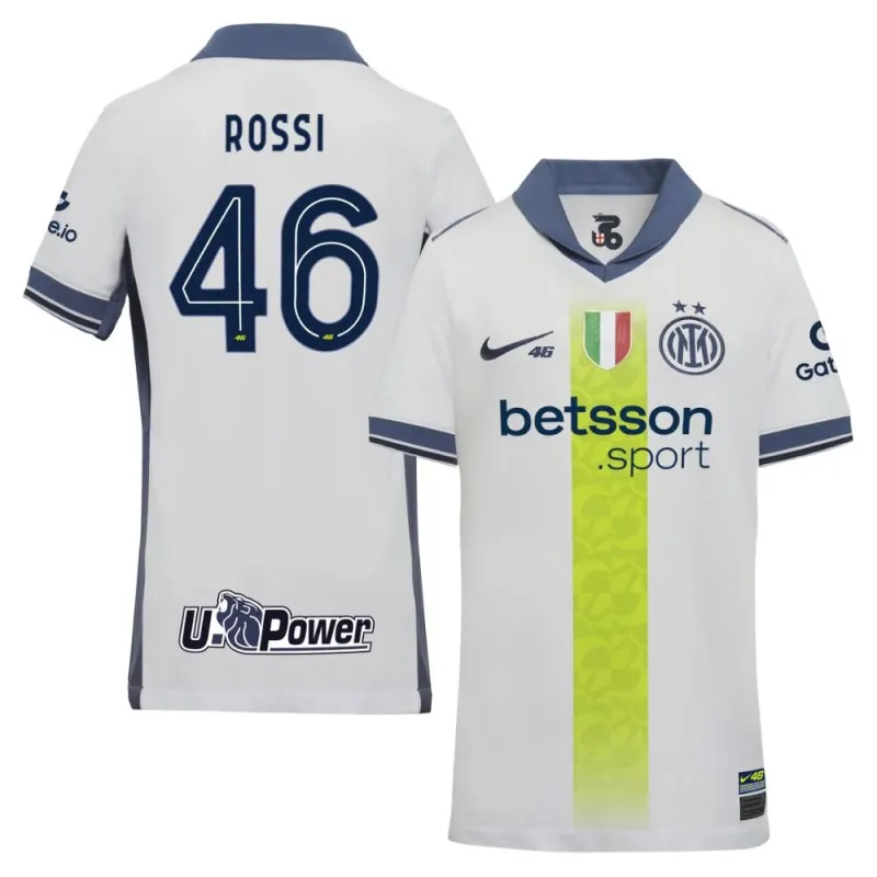Valentino Rossi, Inter Milan 2024/25 Away Special VR46 Children's Jersey - White
