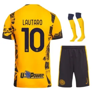 Lautaro, Maglia Bambina Inter Milan 2024/25 Terza - Gialla