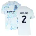 Inter Milan Dumfries 2025/26 Auswärtstrikot - Weiß