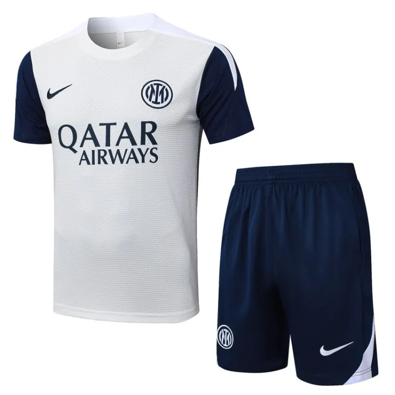 Maillot d'entraînement + Short Inter Milan 2025/26 - Blanc
