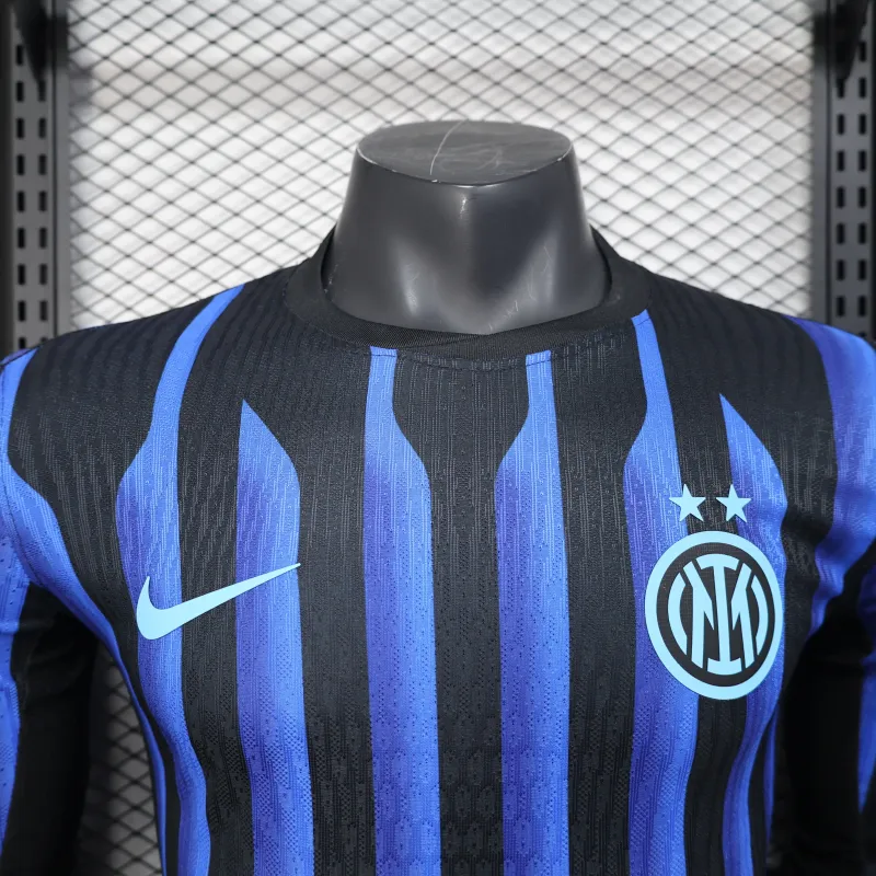 Inter Milan 2025/26 Special Edition Long-Sleeve Player Jersey - Black/Blue