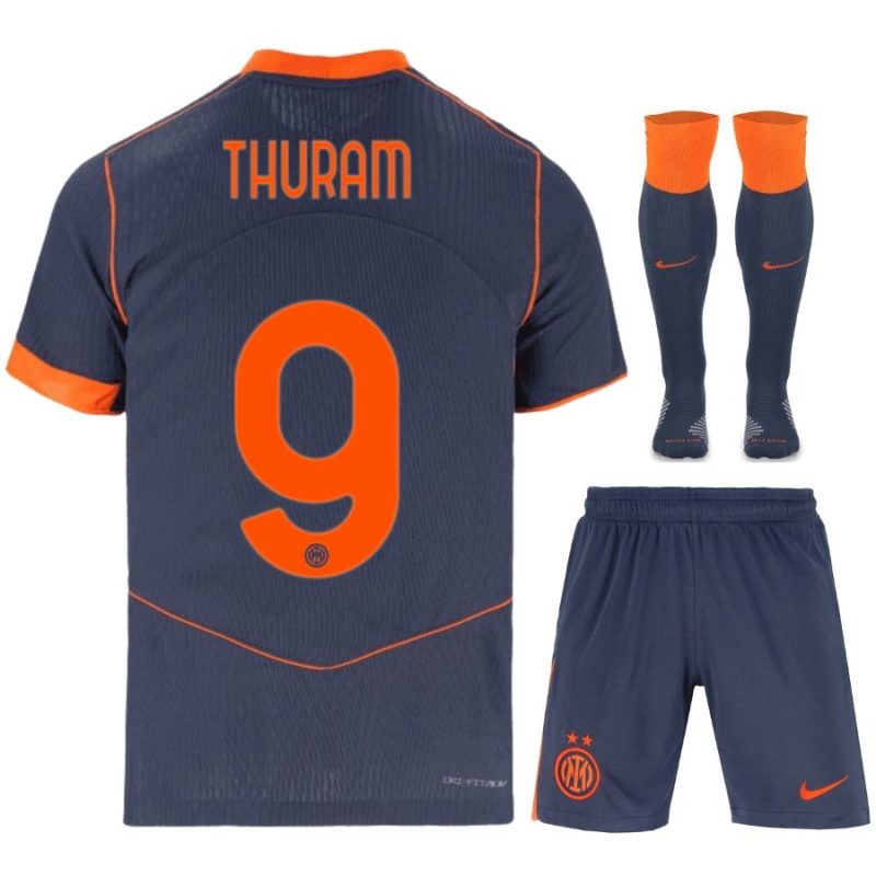 Inter de Milán THURAM 2025/26 Camiseta Third Niño con Pantalones cortos - Azul