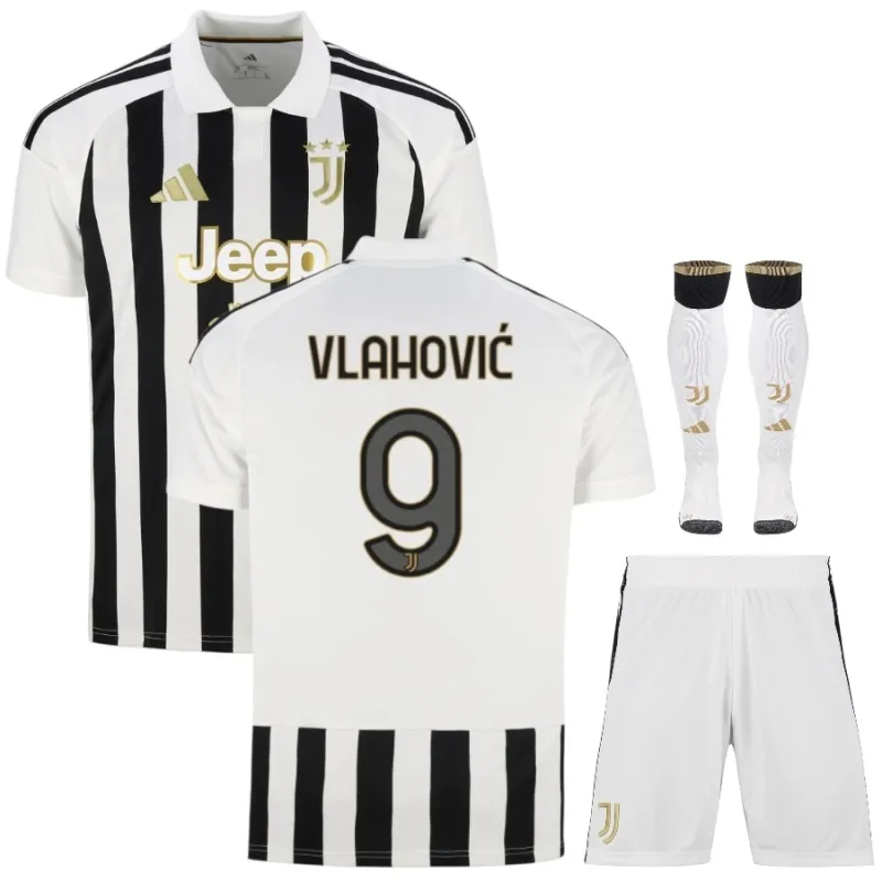 Conjunto Infantil Juventus Local 2026/27 VLAHOVIC