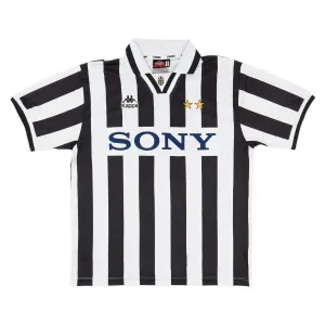 Juventus 1995-97 Retro Home Jersey - White/Black