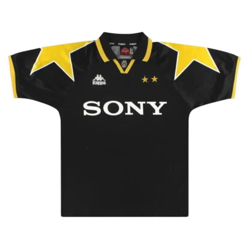 Juventus 1995-97 Retro-Drittes Trikot - Schwarz