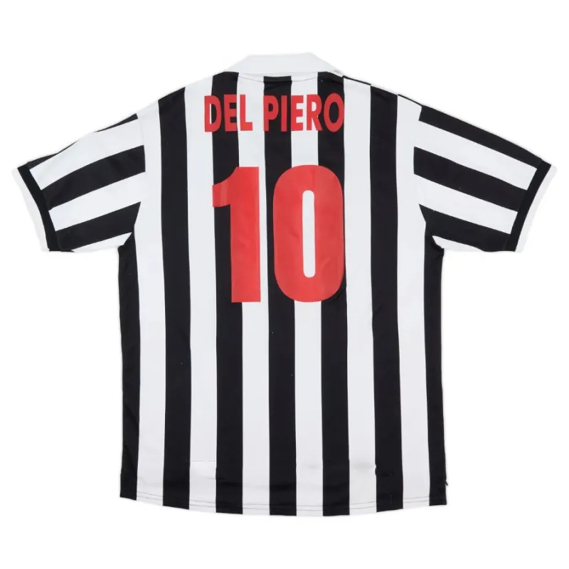 Juventus DEL PIERO 1998/99 Camiseta retro local - Blanca/Negra
