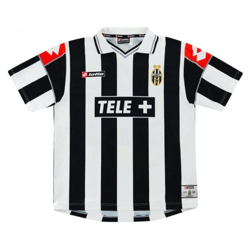 Juventus DEL PIERO 2000/01 Retro Home Jersey - White/Black