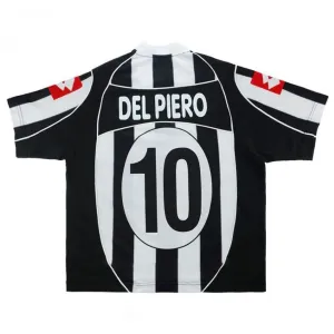 Juventus DEL PIERO 2002/03 Retro Home Jersey - White/Black