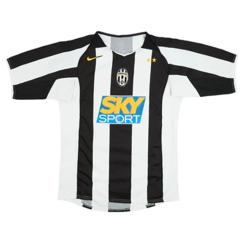 Juventus 2004/05 Retro Home Jersey - White/Black