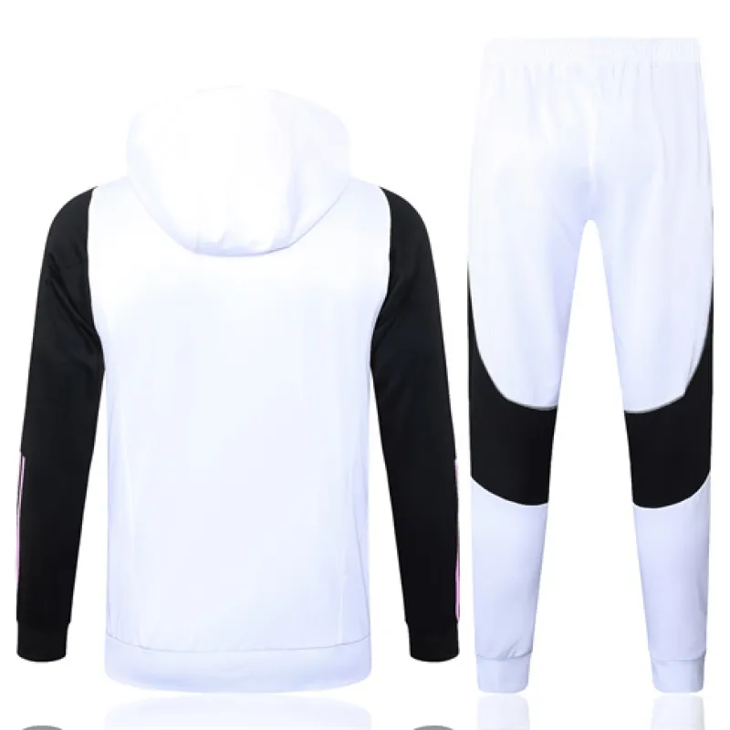 Abito sportivo con cappuccio per bambini della Juventus 2024/25 - bianco