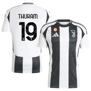 La maglia di casa di Juventus 2024/25 di Thuram - Bianca