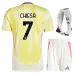 Conjunto de camisetas infantiles de fuera de casa de Juventus 2024/25 de Chiesa - Amarillo