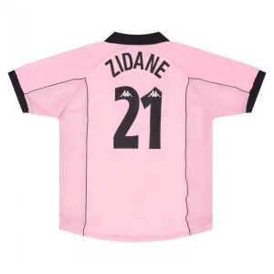 Zinedine Zidane Juventus 1997/98 Retro Away Jersey - Pink