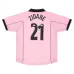 Camiseta retro de visita de Zinedine Zidane Juventus 1997/98 - Rosa