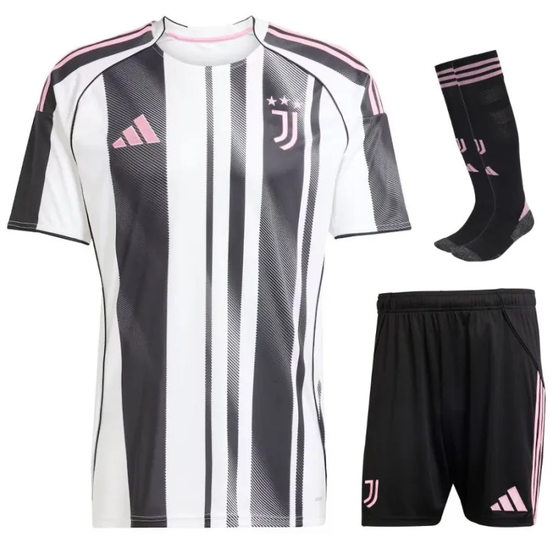 Juventus Kids' Kit 2025/26 Home - White
