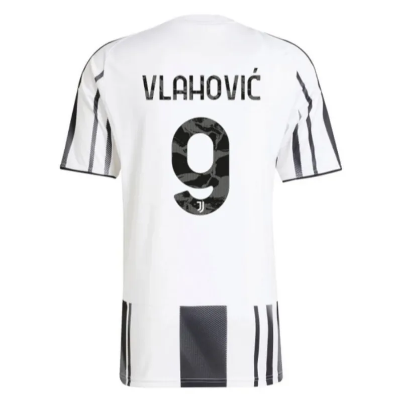 Kit infantil VLAHOVIC de Juventus 2025/26 local - Blanco
