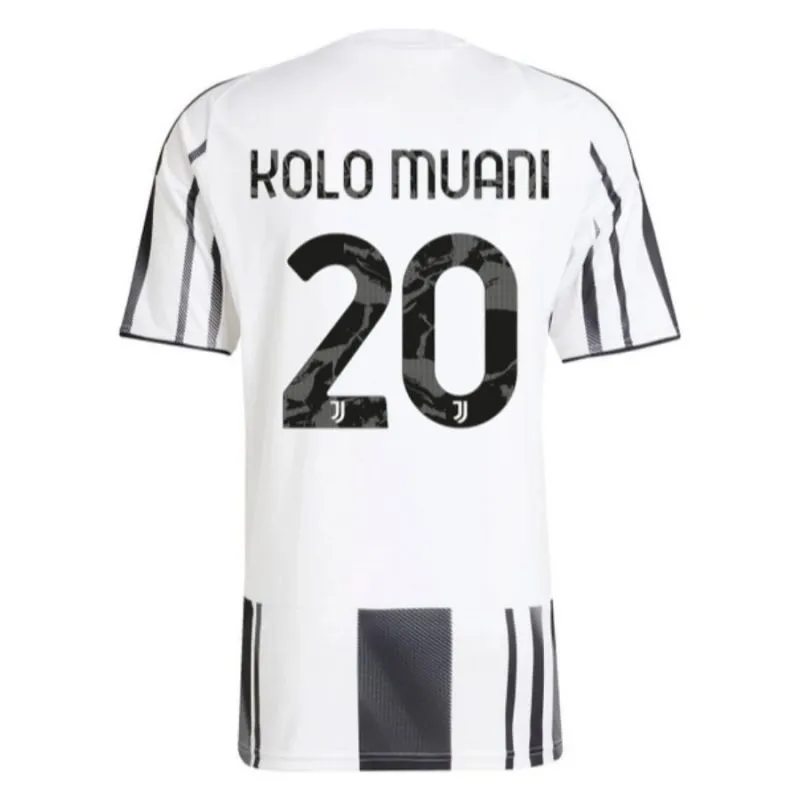 Juventus KOLO MUANI 2025/26 kids home jersey set white