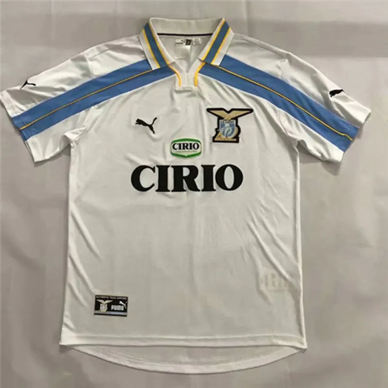 Maillot d'extérieur retro de Lazio 2000/01 - Blanc