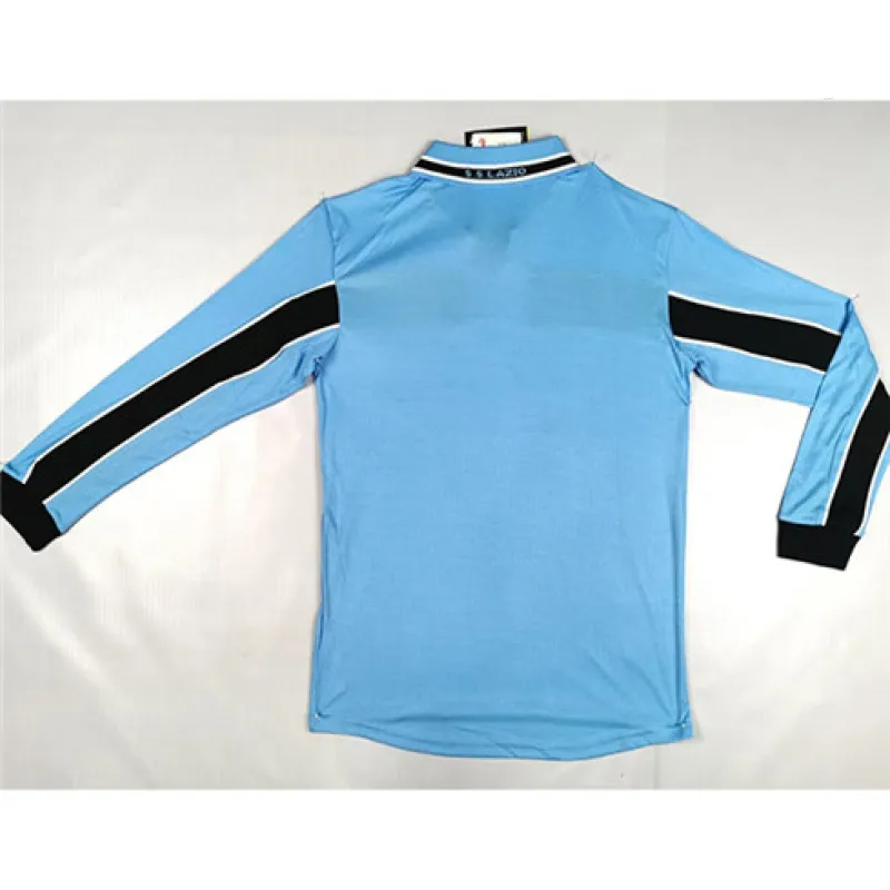 Lazio 1998 - 00 Retro Heimtrikot Langarm - Blau