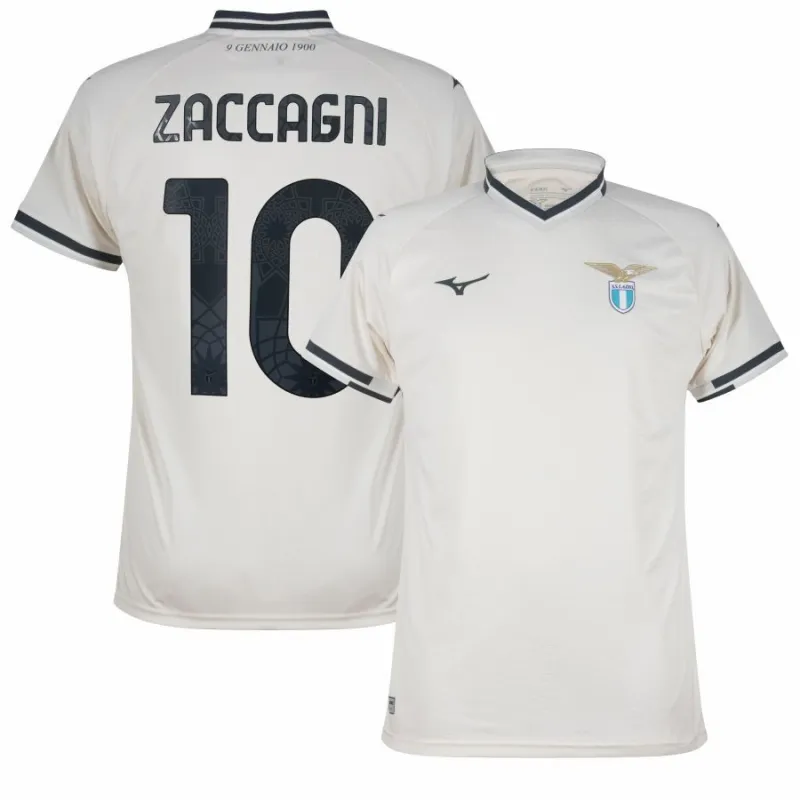 Lazio ZACCAGNI Maillot Extérieur 2025/26 - Blanc