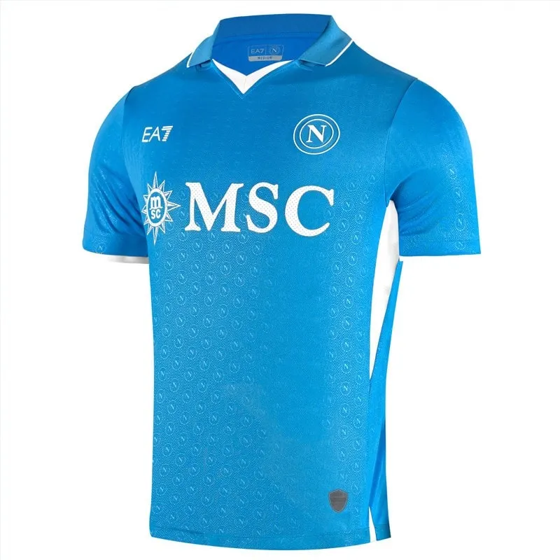 The 2024/25 home jersey of Napoli - blue