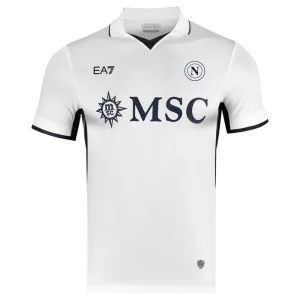 The 2024/25 away jersey of Napoli - white