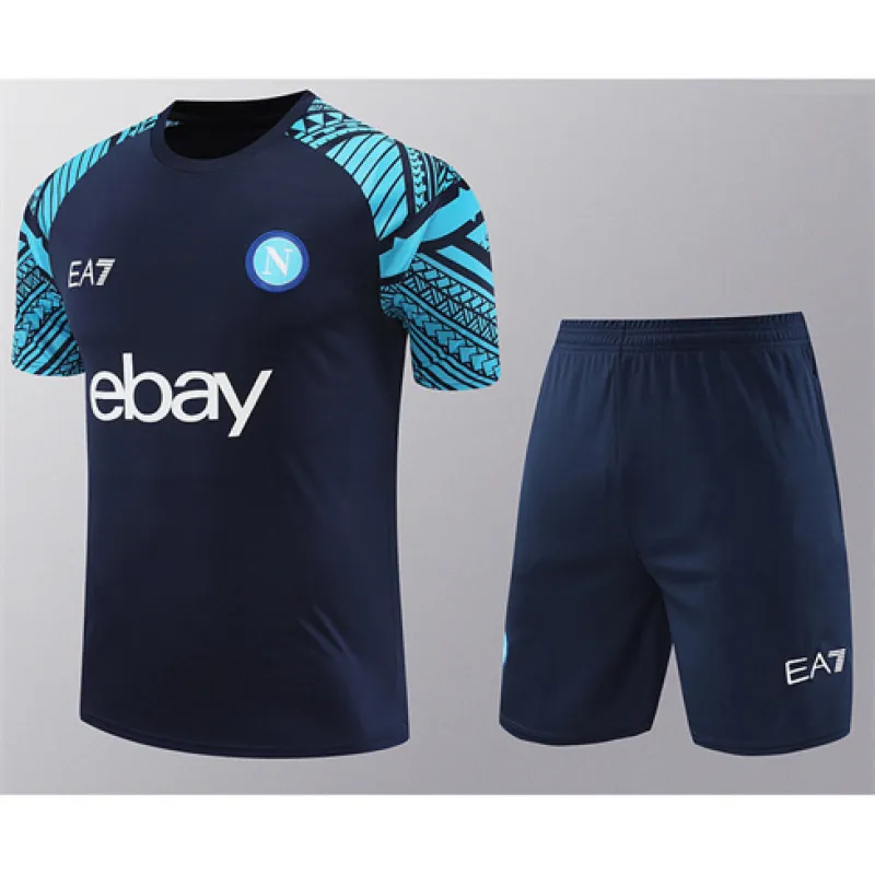 Camiseta de entrenamiento A + Pantalones cortos de Nápoles 2024/25 - Azul