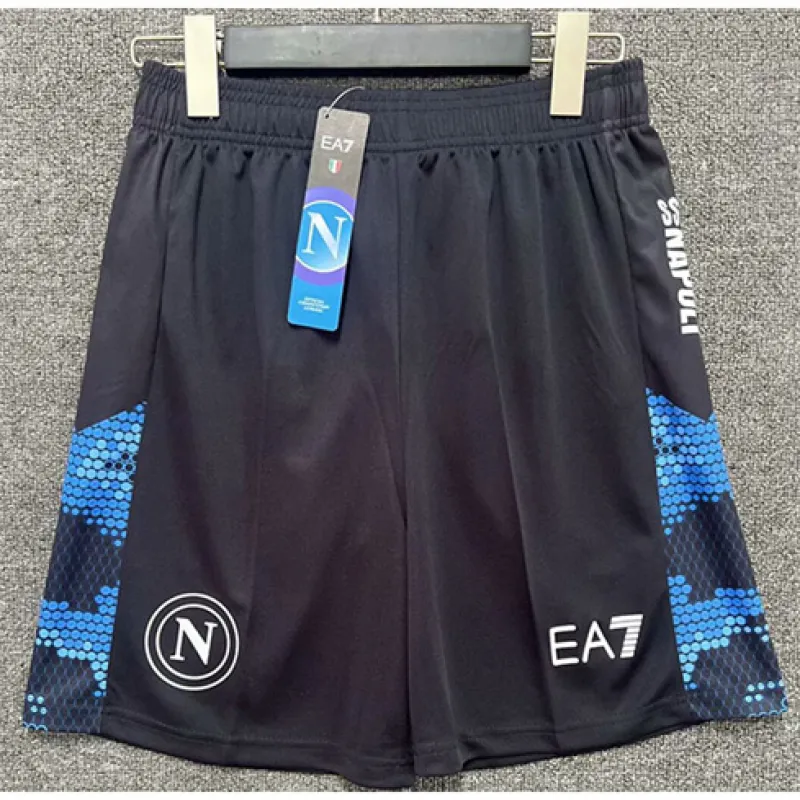 Pantalones cortos conmemorativos EA7 de Nápoles 2024/25 - Negro