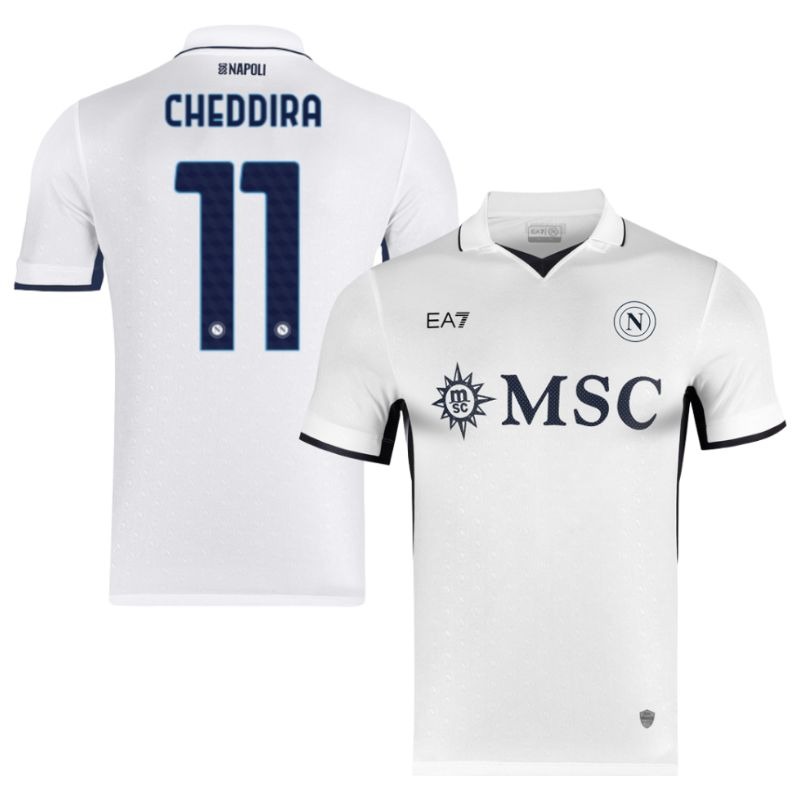 Cheddira's Napoli 2024/25 Away Jersey - White