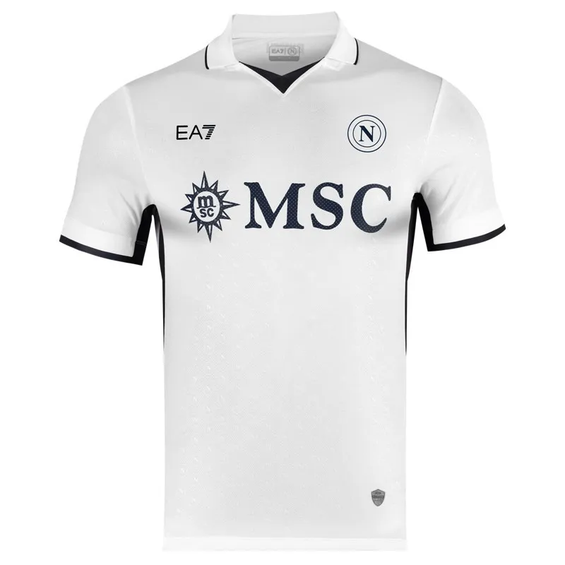 Maillot d'extérieur de Napoli 2024/25 de Kvaratskhelia - Blanc