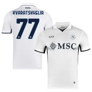 Kvaratskhelia's Napoli 2024/25 Auswärts-Jersey - Weiß