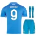 Osimhens Napoli 2024/25 Heim-Kids-Jersey-Set - Blau