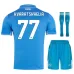 Set di maglie per bambini di casa di Napoli 2024/25 di Kvaratskhelia - Blu