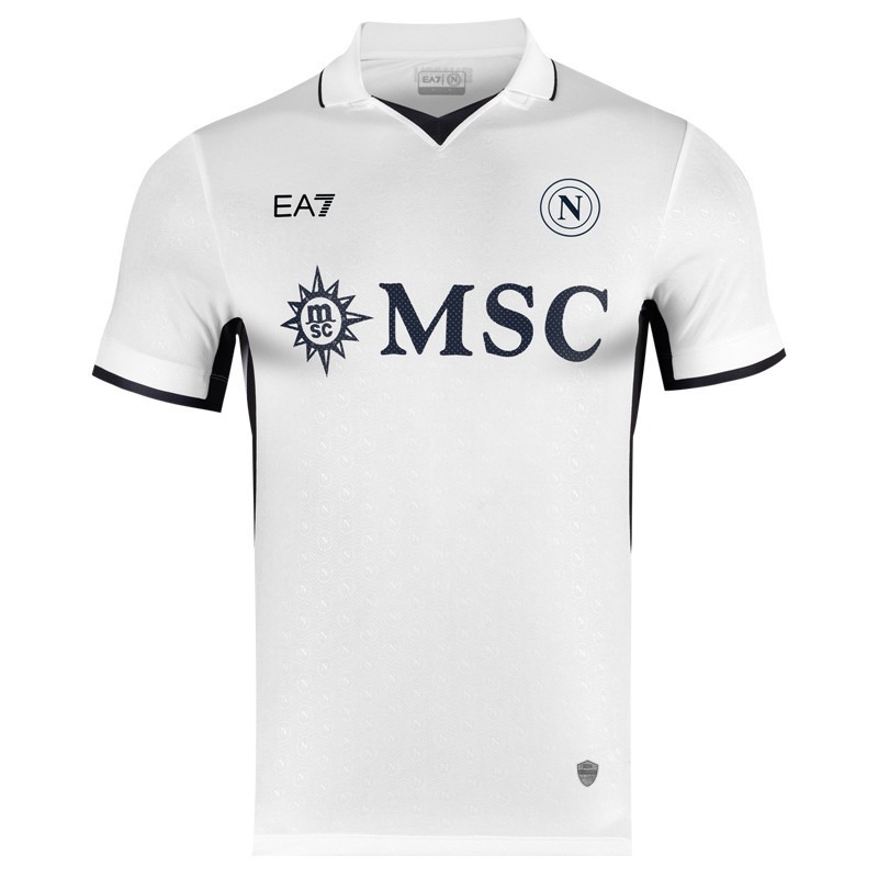 Osimhen's Napoli 2024/25 Away Kids' Jersey Set - White