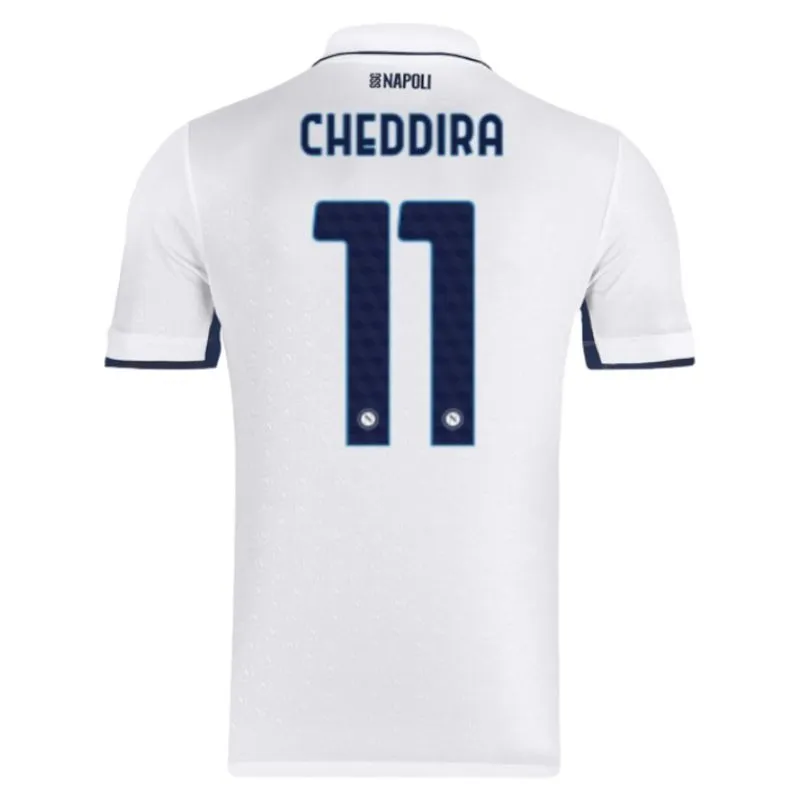 Cheddira's Napoli 2024/25 Away Kids' Jersey Set - White